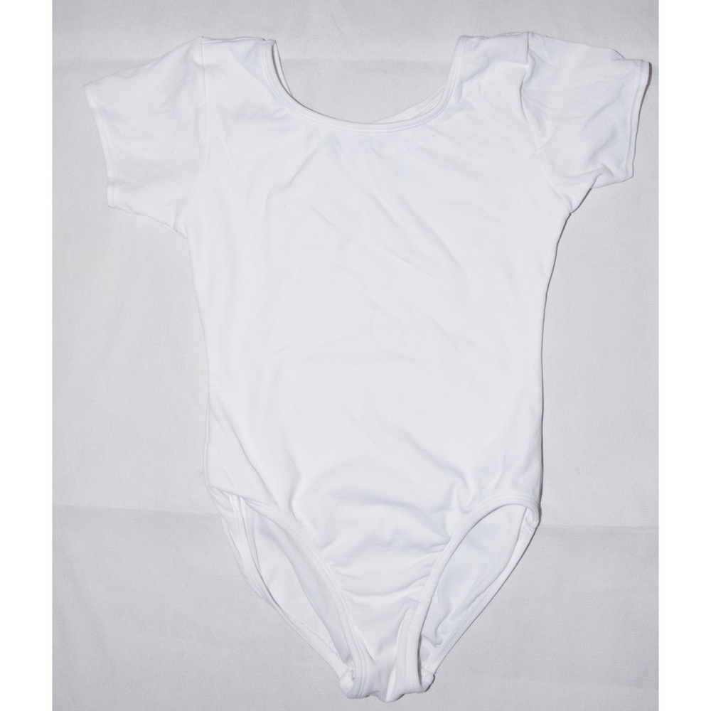 White short sleeve leotard 🩰